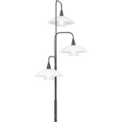 Steinhauer vloerlamp Tallerken - zwart - metaal - 2659ZW