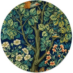 William Morris - Cock Pheasant - Walljar - Wanddecoratie - Muurcirkel - Dibond
