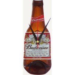 Originele Budweiser bierfles klok - Wandklokken