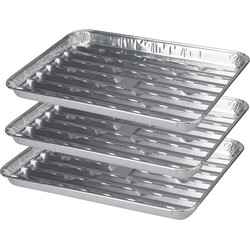 Set van 12x stuks barbecue grillschalen 36 cm - barbecueroosters