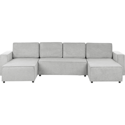 VATNE - Hoekbank u-vorm - Lichtgrijs - Polyester