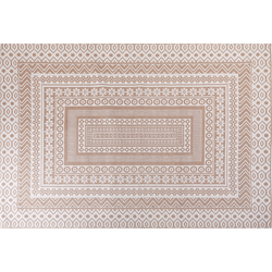 Beliani BAGLAR - Laagpolig-Beige-Jute