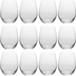 Excellent Houseware luxe sap/waterglazen - 12x stuks - 390 ml - Drinkglazen
