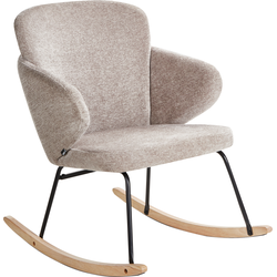Beliani VIKEN - Schommelstoel-Beige-Polyester