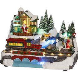 Luville Treinstation Kerstdorp - 29x20x20 cm