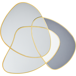 Beliani TAILLY - Wandspiegel-Goud-Glas