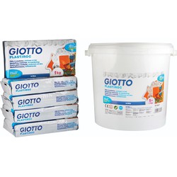 Giotto Giotto Plastiroc boetseerpasta wit in luchtdichte verpakking - 5 x 1kg