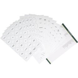 XIVADA Stickers kruidenpotjes - Kruiden labels - Nederlands - Wit
