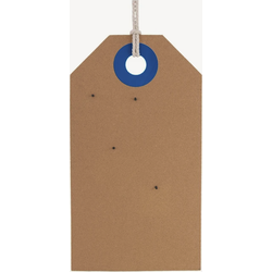 Present Time - Memo Board Tag Large - Blauw