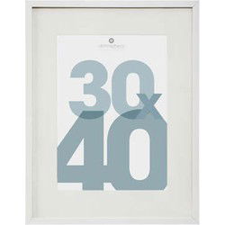 Atmosphera Fotolijstje - voor foto 30 x 40 cm - wit - MDF/Glas - Fotolijsten
