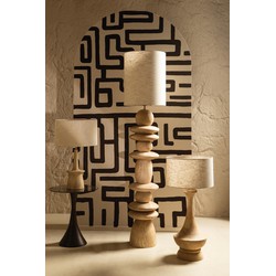 PTMD Vloerlamp Callain - 30x30x123 cm - Hout - Naturel
