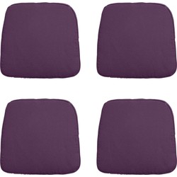 Madison -  Zitkussen Wicker Panama purple - Ca. 48x48 cm - Set van 4
