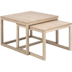 Salontafel - Naturel - 70x70x50cm - Elvik