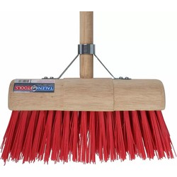 Talen Tools Buitenbezem - FSC hout - nylon - 31 cm - 130 cm tuinbezem - Bezem