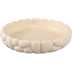 PTMD Schaal Mikay - 50x50x10 cm - Cement - Wit