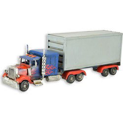 A TIN MODEL OF A CONTAINER TRUCK