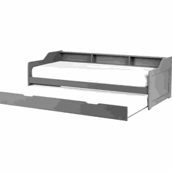 EDERN - Onderschuifbed - Grijs - 90 x 200 cm - Hout