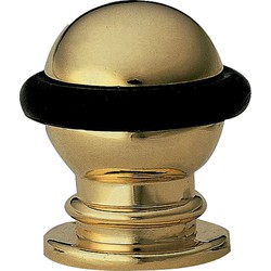 AMIG Deurstopper/deurbuffer - 1x - D22mm - inclusief schroeven - goud - Deurstoppers