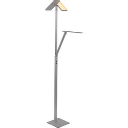 Design Vloerlamp - Steinhauer - Glas - Design - LED - L: 80cm - Voor Binnen - Woonkamer - Eetkamer - Zilver