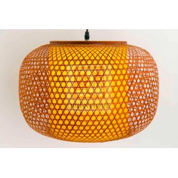 Fine Asianliving Japanse Bamboe Webbing Hanglamp - Shiroi D42xH30cm