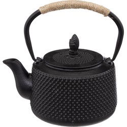 Secret de Gourmet Theepot - gietijzer - 1 liter - zwart - Theepotten