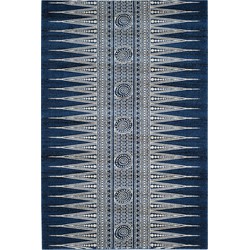 Safavieh Transitional Indoor Woven Area Rug, Evoke Collection, EVK226, in Royal & Ivory, 155 X 229 cm