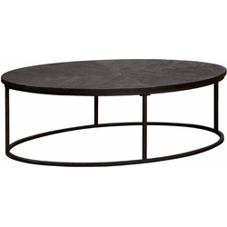 Tower living Viola oval coffeetable 135x75x40 - black