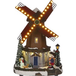 Windmühle b/o l20,5xw16xh30,5 cm Weihnachtshaus - Luville