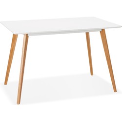 Kleine designtafel MARIUS wit