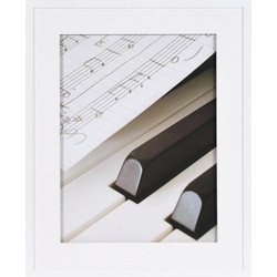 Henzo Fotolijst - Piano - Fotomaat 40x50 cm - Wit
