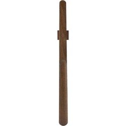 Schoenlepel hout donker eiken met magnetisch ophang basis wandmontage - 55cm