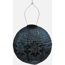 Solar lampion rond marrakesh 30 cm petrol