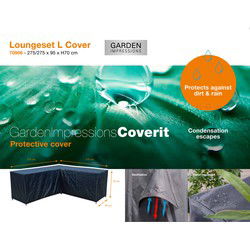 Coverit loungeset L-vorm hoes - 275/275x95xH70 cm
