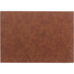 Unique Living | Placemat Ava | Rechthoekig | Polyester | Donkerbruin | 30x43cm