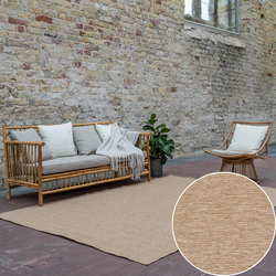 Jute buitenkleed Naturel Uni Beige - Polypropyleen - 240 x 340 - (XL)