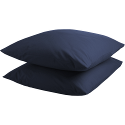 DoubleDry Kussensloop 2 stuks - 100% natuurlijk katoen - 2x 60x70 - navy
