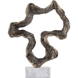 PTMD Deco Object Maryan - 33x7x42 cm - Aluminium - Messing