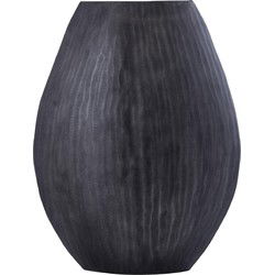 PTMD Bloempot Jowad - 35x16x46 cm - Aluminium - Grijs