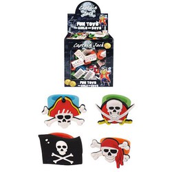 156 Stuks - Piraten Kinderringen - In Traktatiebox - Piraat Ring - Uitdeelcadeautjes - Traktatie voor kinderen - Piratenfeest