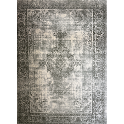 Istanbul Vintage - Laagpolig Vloerkleed - Retro Tapijt - Creme Groen- 280x380CM
