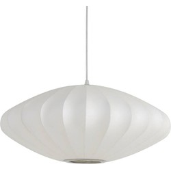 Light and Living hanglamp  - wit - textiel - 3025326