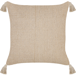 ARALIA  - Sierkussen - Beige - 45 x 45 cm - Katoen