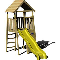 Wendi Toys WTJ1 - Houten Speeltoren Falcon - inclusief Glijbaan en Klimwand