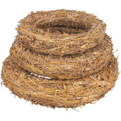 Set van 3x stuks strokransen om te decoreren 25, 30 en 35 cm - Kerstkransen