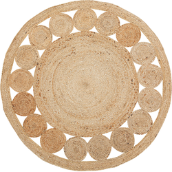 Beliani AHLAT - Laagpolig-Beige-Jute