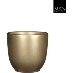 Tusca pot rond goud h13xd13,5 cm