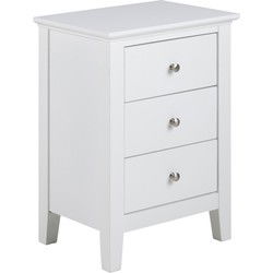 Nachtkastje Wit - Dicht - 45x34x62,8cm - Koster