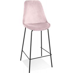 Halfhoge snackkruk SPARK 49x45x105 cm Roze