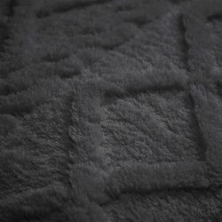 Dekbedovertrekset Jacquard Teddy Antraciet - 240x200/220+2*60x70 cm