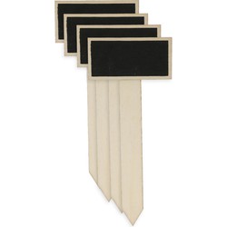 Cepewa Plantenstekers - 4x stuks - plantenlabels krijtbordjes - 21 cm - kweekkassen